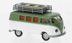 Brekina 31624 - H0 - VW T1b Camper mit Schlauchboot - grün/weiß